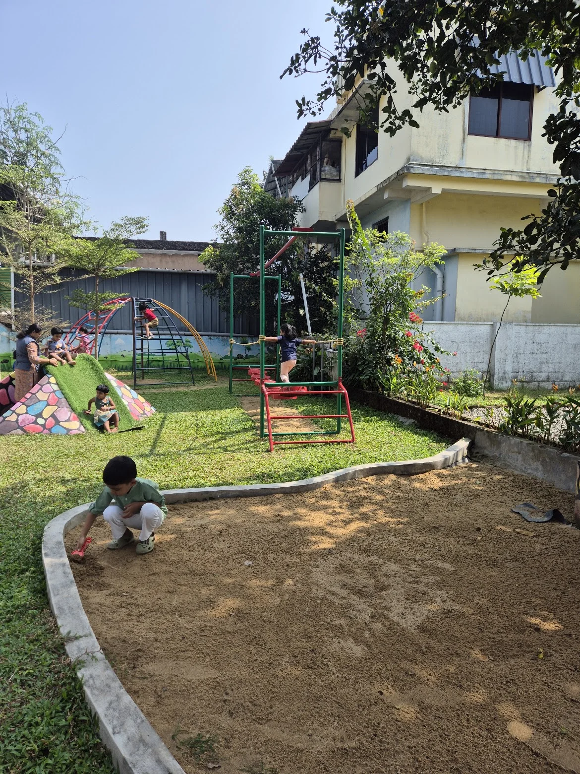 School garden and outdoor grounds
