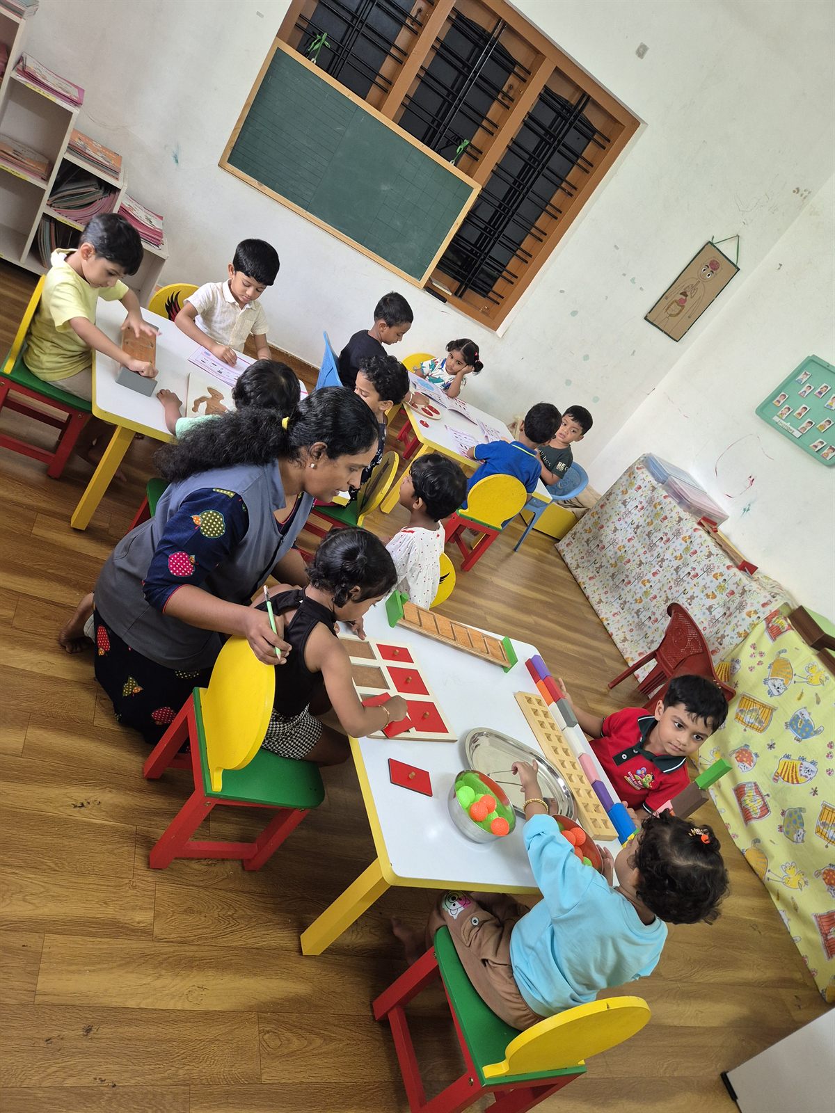 Children at work in the classroom